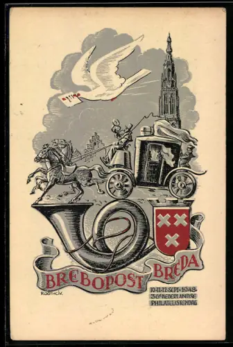 AK Breda, Nederlandse Bond Van Verenigingen Van Postzegelverzamelaars 1948, Brebopost, Postzegelvereniging 1948