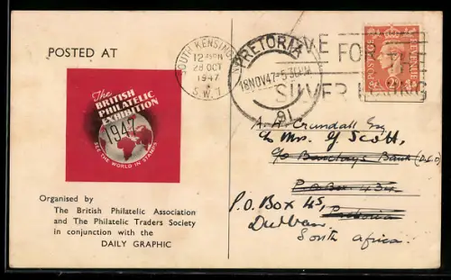 AK The Britishi Philatelic Exhibition 1947