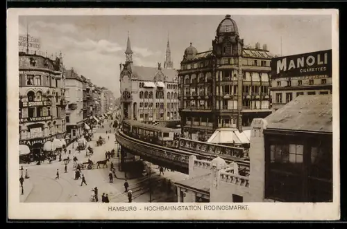 AK Hamburg, Hochbahn-Station Rödingsmarkt
