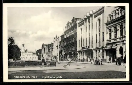 AK Hamburg-St. Pauli, Spielbudenplatz, Prater