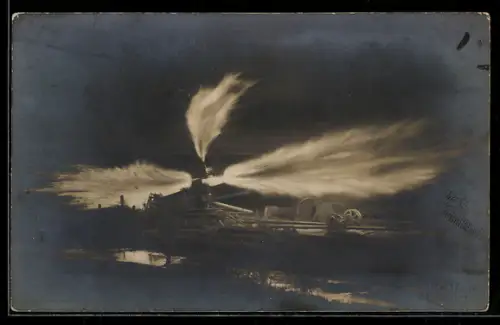 AK Neuengamme bei Hamburg, Erdgasflamme 1911