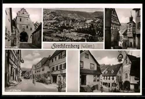 AK Forchtenberg /Württ., Rappentor, Backhaus, Hauptstrasse, Ochsenwinkel
