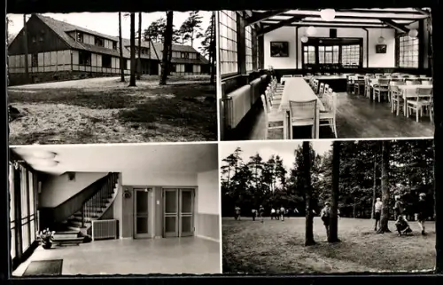 AK Emmelndorf /Harburg, Schulungs- und Freizeitheim Der Sunderhof, Gebäude, Speisesaal, Aussenansicht