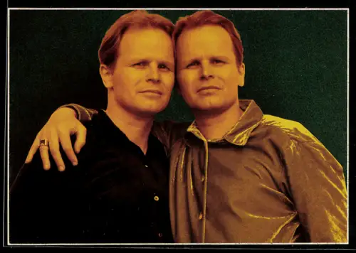 AK Portrait des Sängers Herbert Grönemeyer mit seinem Bruder