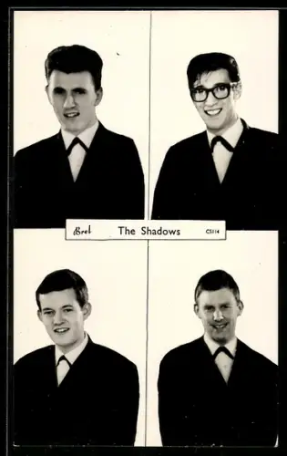 AK Musiker The Shadows in schwarzen Anzügen