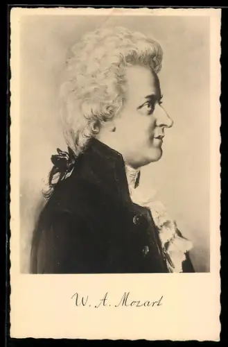 AK Portrait des Komponisten W. A. Mozart