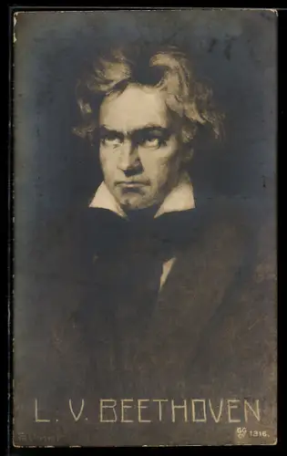 Künstler-AK Komponist Ludwig van Beethoven