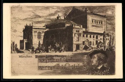 AK Prinzregenten-Theater, Portrait von Richard Wagner