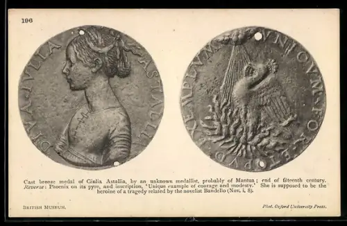 AK Cast bronze medal of Giulia Astallia