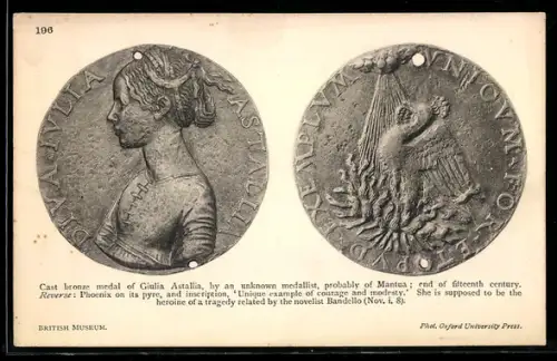 AK Cast bronze medal of Giulia Astallia