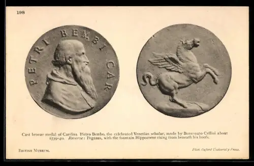 AK Cast bronze medal of Cardina Pietro Bembo, Pegasus
