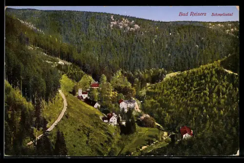 AK Bad Reinerz, Panorama im Schmelzetal