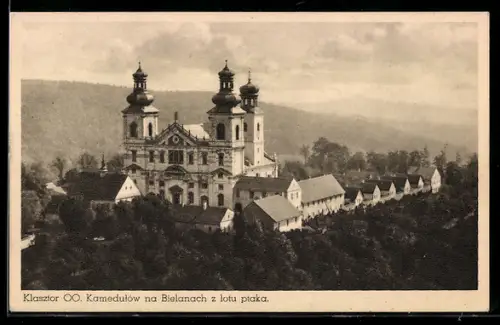 AK Kraków, Kamedulów na Bielanach z lotu ptaka