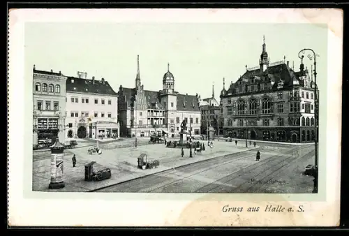 AK Halle a. S., Marktplatz