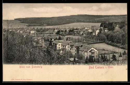 AK Bad Tabarz i. Thür., Blick vom Datenberg