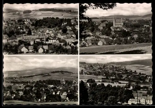 AK Schirgiswalde /O. L., Ortsansichten, Kirche, Landschaft