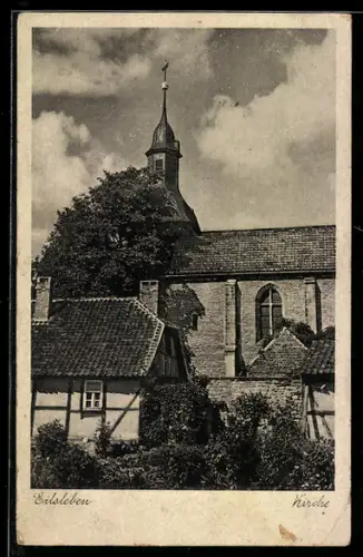 AK Eisleben, Blick auf die Kirche