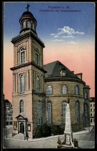 AK Alt-Frankfurt, Pauluskirche mit Einheitsdenkmal
