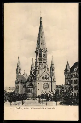 AK Berlin, Kaiser Wilhelm-Gedächtniskirche