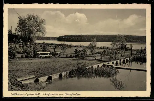 AK Lychen /UM., Schäferwiese am Oberpfuhlsee