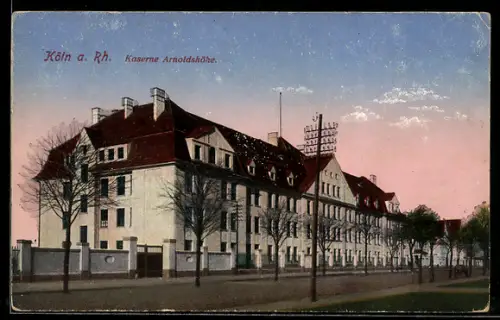 AK Köln-Raderthal, Blick auf die Kaserne Arnoldshöhe