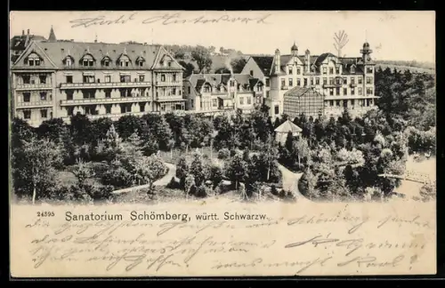 AK Schömberg i. Schwarzwald, Luftkurort mit Parkanlage