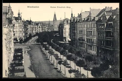 AK Wiesbaden, Kaiser Friedrich-Ring
