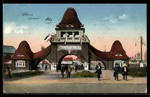 AK Hamburg-Altona, Lunapark, Eingangsbereich