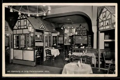 AK Köln, Gaststätte Alt Hamburg mit orig. Hafenschänke, Salomonsgasse 13