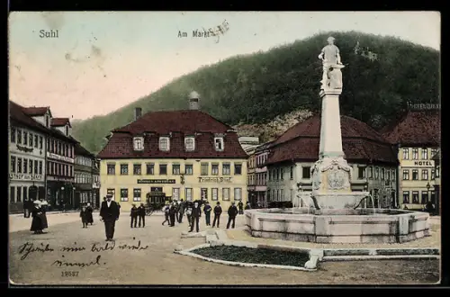 AK Suhl, Brunnen am Markt