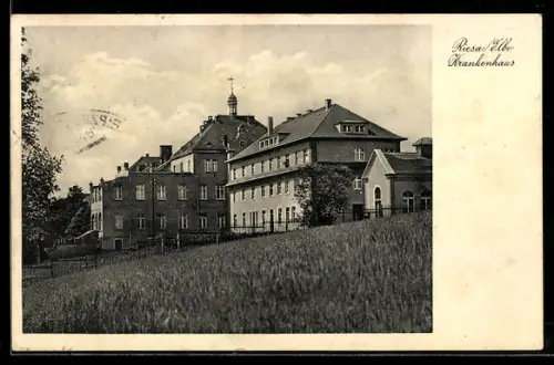 AK Riesa /Elbe, Krankenhaus
