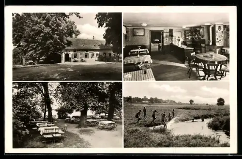 AK Berlin-Lübars, Gasthaus Zum lustigen Finken, Inh. Frieda Westendorf, Alt Lübars 20
