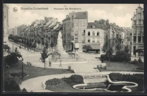 AK Bruxelles-Schaerbeek, Monument des Bienfaiteurs