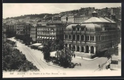 AK Alger, Le Théâtre et la Place Bresson