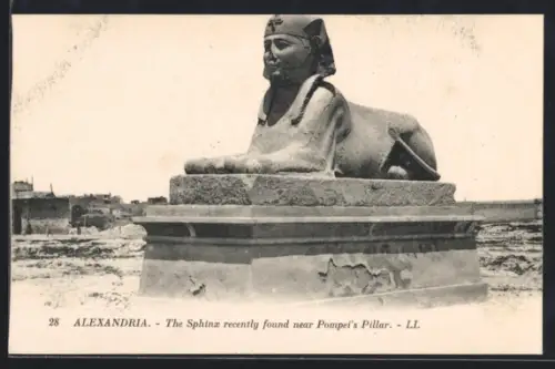 AK Alexandria, The Sphinx recently found near Pompei`s Pillar