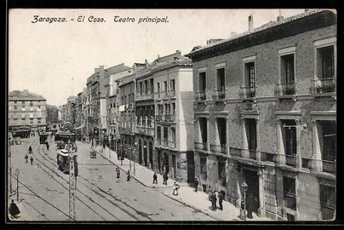 AK Zaragoza, El Coso, Strassenbahn