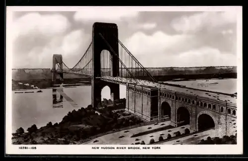AK New York, NY, New Hudson River Bridge