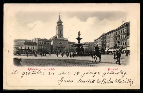 AK Budapest, Kálvintér, Calvinplatz