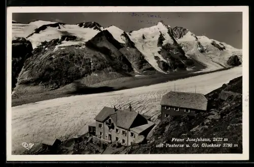 AK Franz Josefshaus, Totale mit Pasterze und Gross Glockner