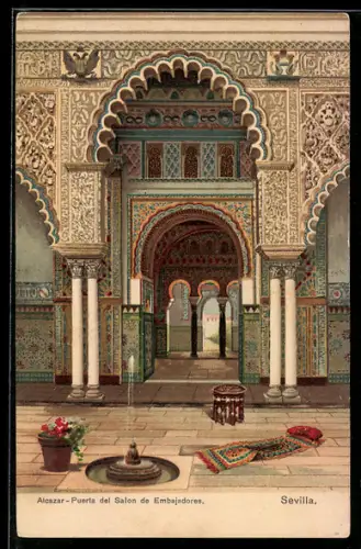 AK Sevilla, Alcazar, Puerta del Salon de Embajadores