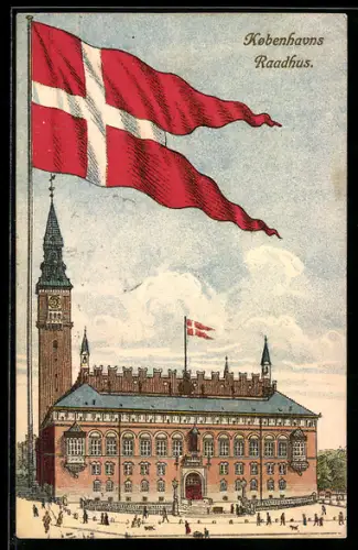 AK Kobenhavn, Raadhus, Flagge