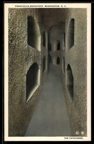 AK Washington D. C., Franciscan Monastery, Catacombs