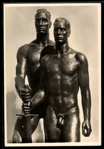 AK Krieger-Ehrenmal, v. Georg Kolbe, Stralsund 1935