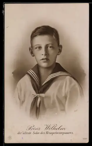 AK Prinz Wilhelm von Preussen im Matrosenanzug