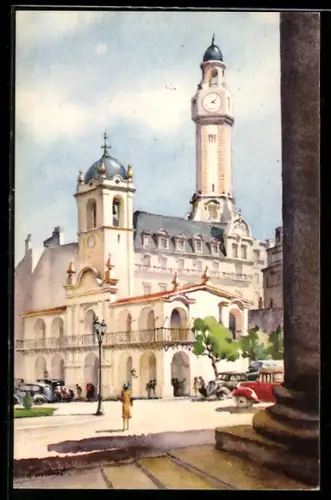 Künstler-AK Buenos Aires, Cabildo Histórico de 1810