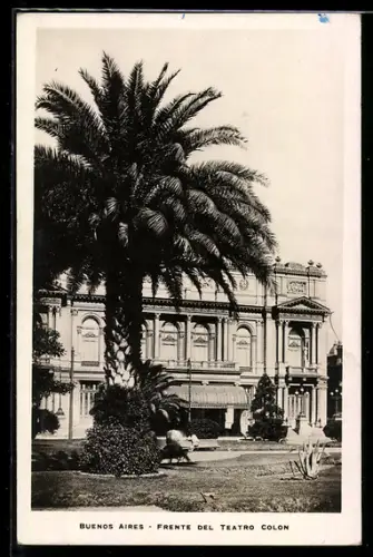 AK Buenos Aires, Frente del Teatro Colon