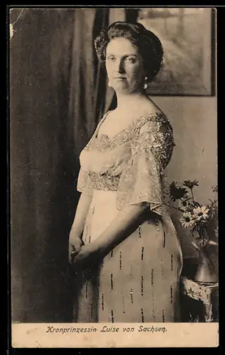 AK Portrait Kronprinzessin Louise von Sachsen