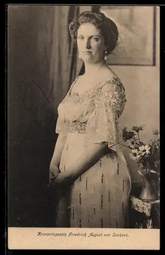 AK Portrait Kronprinzessin Louise von Sachsen