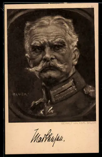 AK Portrait Heerführer Mackensen in Uniform