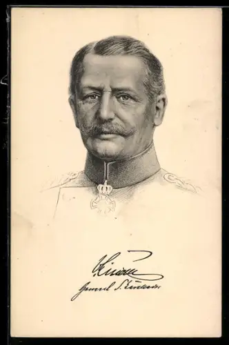 AK Portrait von General von Einem mit Orden
